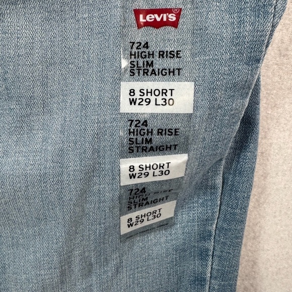 Levis Jeans Womens 29 Blue 724 High Rise Straight Stretch NWT - Picture 14 of 16